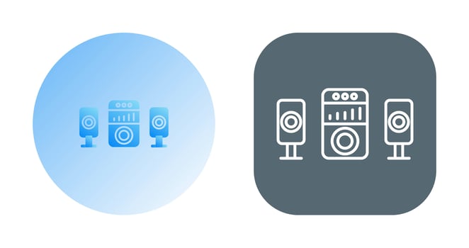 Sound System Vector Icon