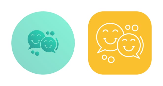 Chatting Vector Icon