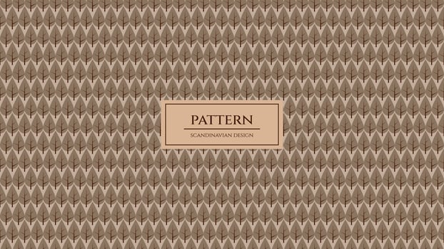 Aesthetic  seamless pattern. Trendy scandinavian style design. Nature illustration. vector