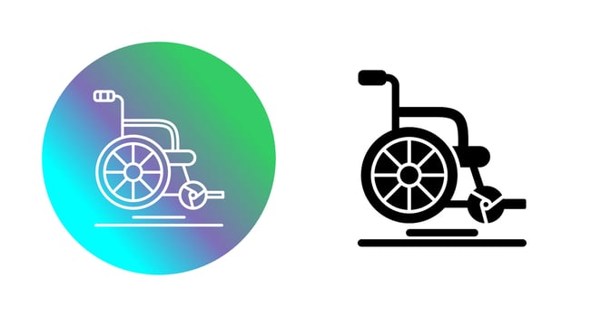 Wheel Chair Vector Icon
