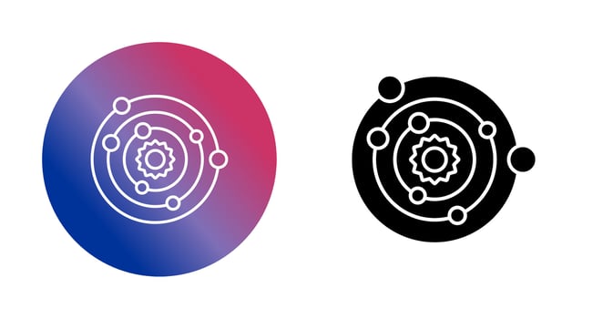 Solar System Vector Icon