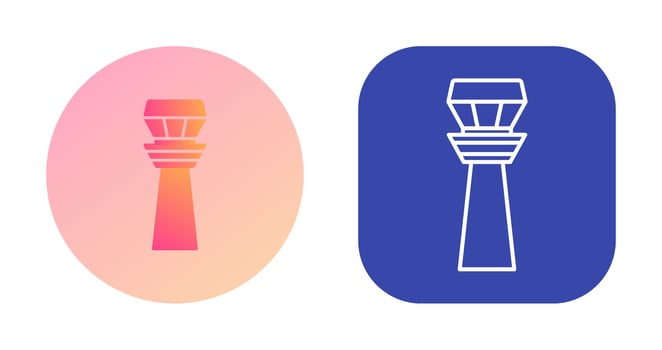 Control Tower Vector Icon