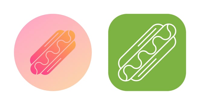 Hotdog Vector Icon