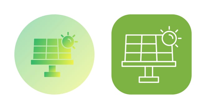 Solar Energy Vector Icon