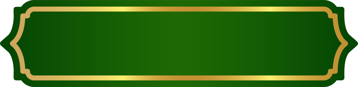 Islamic Ramadan golden frame. Arabic design with Turkish ornament and green background. Arabesque ribbon sticker for tag banner and sale flyer. png