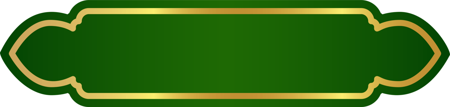 Islamic Ramadan golden frame. Arabic design with Turkish ornament and green background. Arabesque ribbon sticker for tag banner and sale flyer png