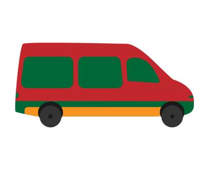 Christmas holidays holidays red and green truck illustration png