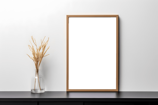 Chic Minimalism Poster Mockup Design, ai generated png