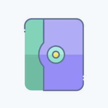 Icon Tablet Case. related to Computer symbol. doodle style. simple design editable. simple illustration vector
