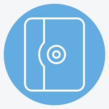 Icon Tablet Case. related to Computer symbol. blue eyes style. simple design editable. simple illustration vector