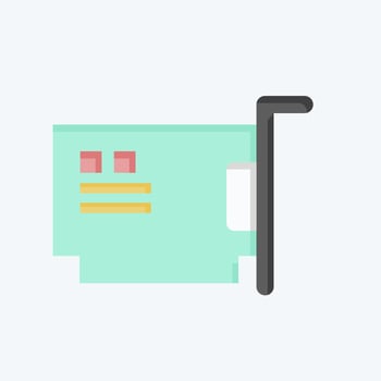 Icon Hardware. related to Computer symbol. flat style. simple design editable. simple illustration vector