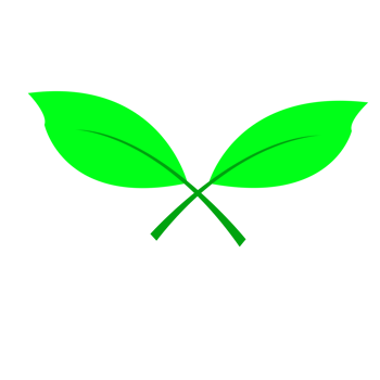 Green leaf ecology nature element png