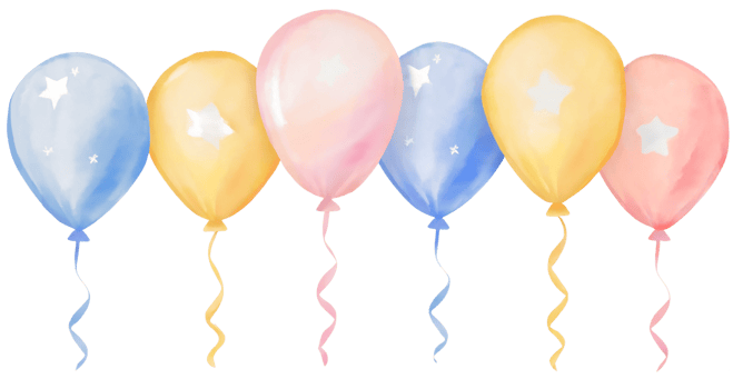 Balloon party. AI Generative png