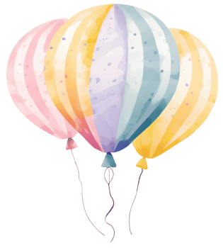 Balloon party. AI Generative png