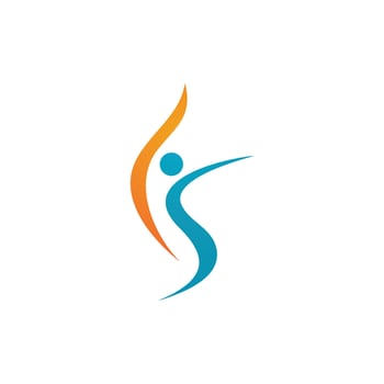 Human character logo sign vector