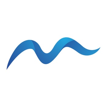 Water wave icon vector