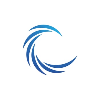 Water wave icon vector