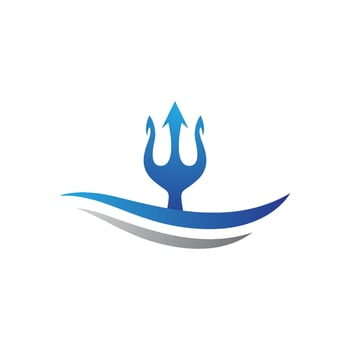 Trident Logo Template vector icon