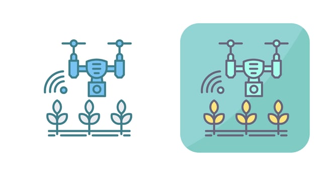 Smart Farm Vector Icon