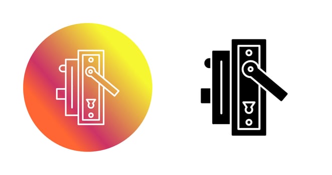 Door Handle Vector Icon