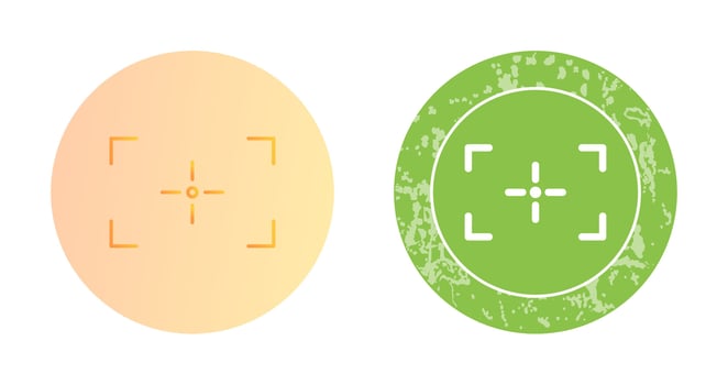 Unique Focus Vector Icon