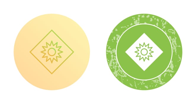 Optical Radiation Vector Icon