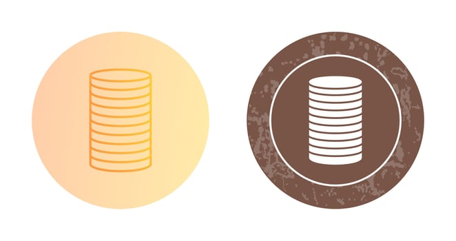 Stack of Coins Vector Icon