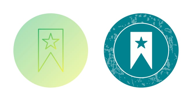 Unique Bookmarking Services Vector Icon