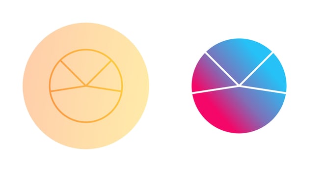 Pie Chart Analysis Vector Icon