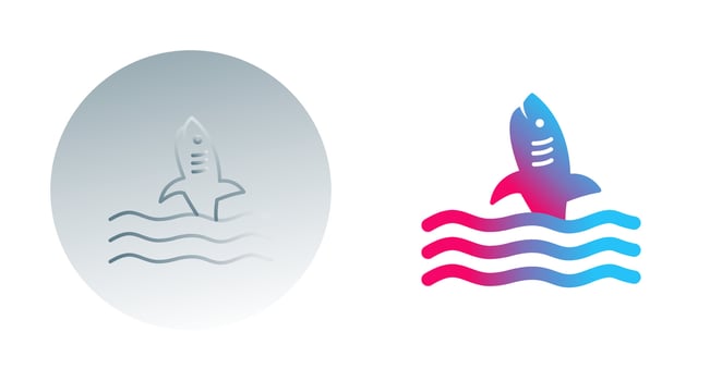 Dangerous Shark Vector Icon