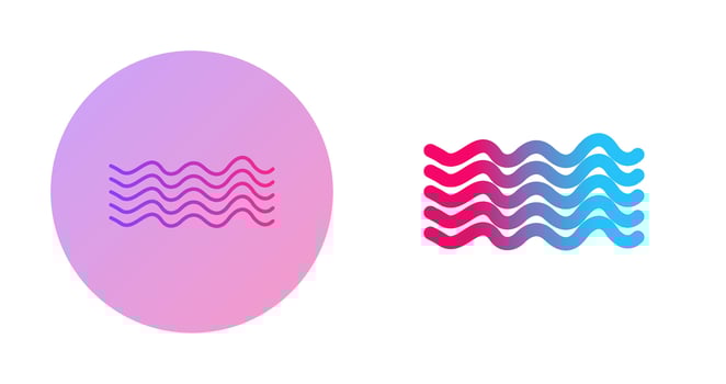 Magnetic Waves Vector Icon