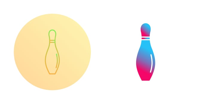 Bowling Pin Vector Icon