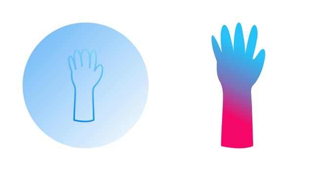 Unique Gloves Vector Icon
