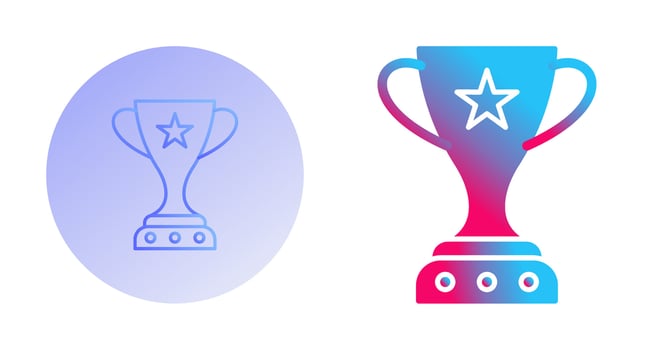Unique Winner Vector Icon