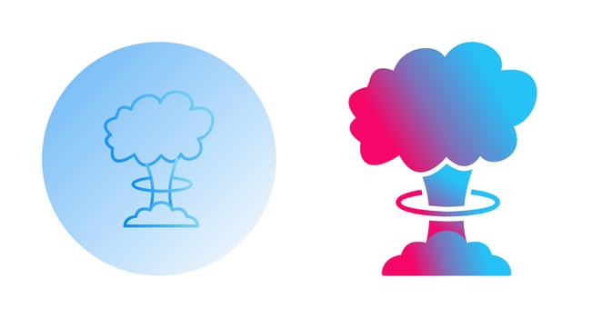 Unique Bomb Blast Vector Icon