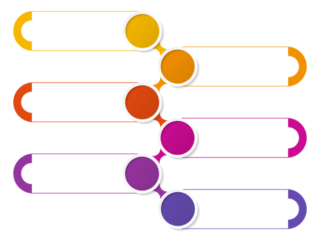 Infographic with 6 steps, process or options. png