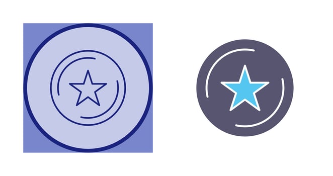 Unique Favorite Vector Icon