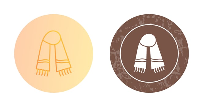 Warm Scarf Vector Icon