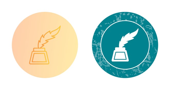 Inkwell Vector Icon
