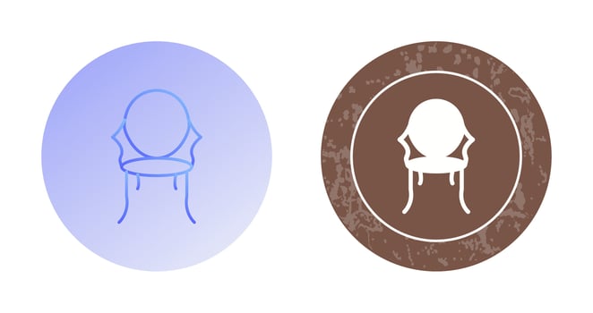 Ancient Chair Vector Icon