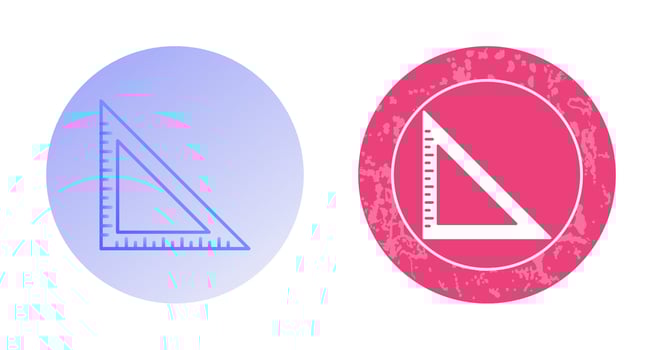 Set Square Vector Icon