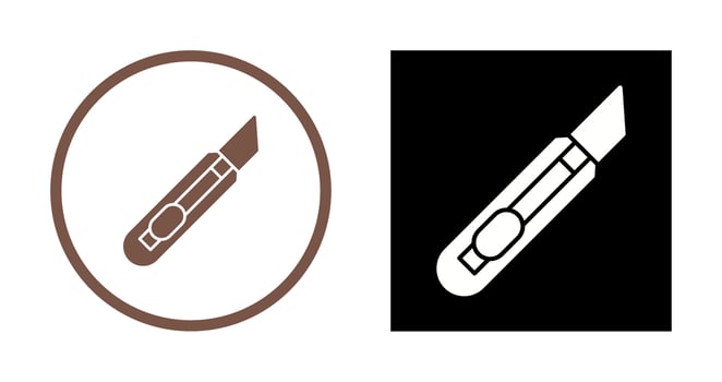 Stationery Knife Vector Icon
