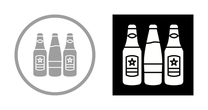 Beer Bottles Vector Icon