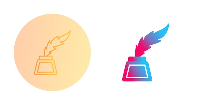 Inkwell Vector Icon