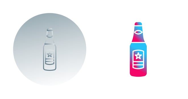 Beer Bottle Vector Icon