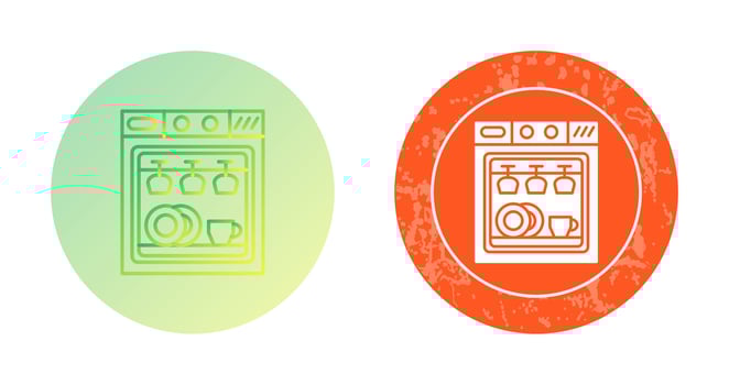 Dishwasher Vector Icon