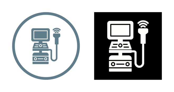 Ultrasound Machine Vector Icon