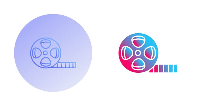 Film Reel Vector Icon