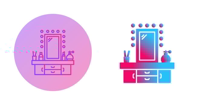 Dressing Table Vector Icon