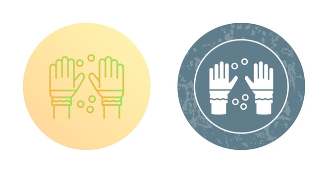 Winter Gloves Vector Icon